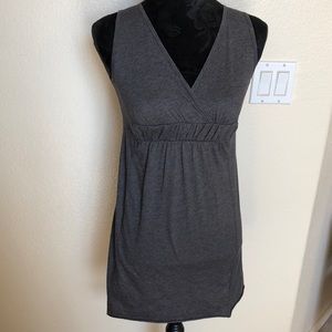 LAmade Crossover Bodice Gathered Waist Dress EUC